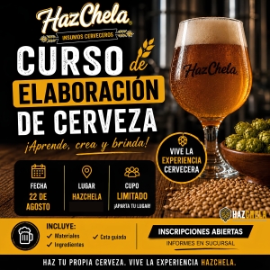 CURSO ELABORACIÓN DE CERVEZA 22 AGOSTO2026