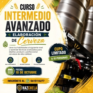 CURSO INTERMEDIO ELABORACION DE CERVEZA 10 OCTUBRE